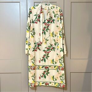 Vintage 1970s Serbin Of Florida By Muriel Ryan Sheer Floral Midi Dress One Size